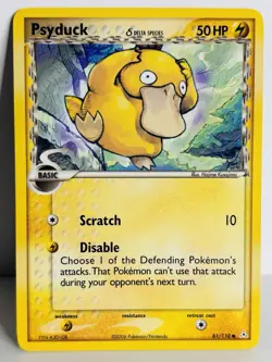 Psyduck 81/110 Delta Species Holon Phantoms Pokemon Card Common NM 2006 - Image 1
