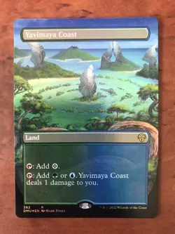 Yavimaya Coast Foil Full Art Extended Borderless MTG Magic Card NM Mint DMU - Image 1