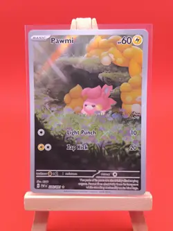 Pawmi 226/091 Paldean Fates Illustration Rare Holo Pokemon Card * New * - Image 3