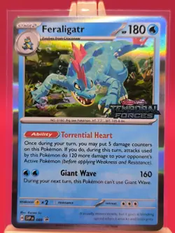 Feraligatr SVP089 Temporal Forces Prerelease Promo Holo Rare Pokemon Card - Image 1