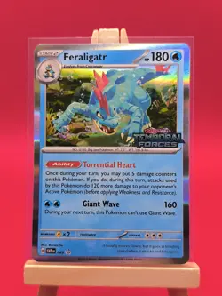 Feraligatr SVP089 Temporal Forces Prerelease Promo Holo Rare Pokemon Card - Image 2