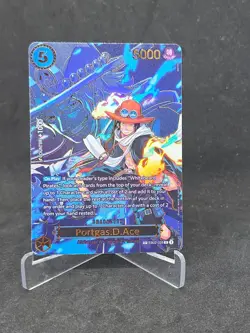 Portgas D Ace EB02-028 SP Gold OP13 Alternate Art One Piece Card English - Image 1