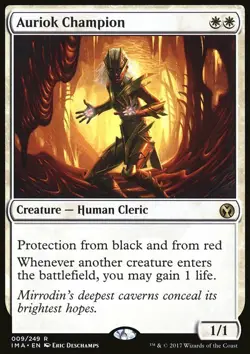 Magic the Gathering MTG Auriok Champion (9) Iconic Masters LP - Image 1