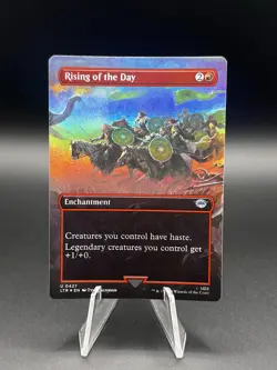 MTG Rising of the Day The Lord of the Rings 0427 BORDERLESS FOIL - Image 1
