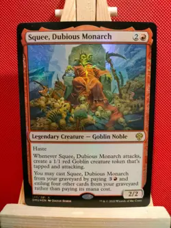 Squee, Dubious Monarch FOIL Pre-Release - Dominaria United - Rare - NM - MTG - Image 1