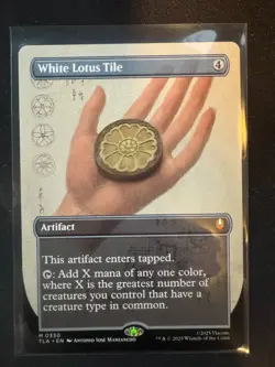 White Lotus Tile (Borderless) MTG Avatar (TLA) - Image 1