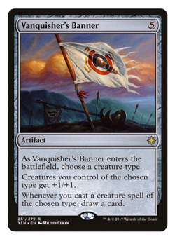 MTG - 1 x Vanquisher's Banner - Rare Artifact - Ixalan (XLN) - M/NM - Image 1