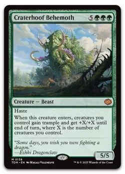 Craterhoof Behemoth #138 (NM) Tarkir Dragonstorm TDM Magic MTG - Image 1