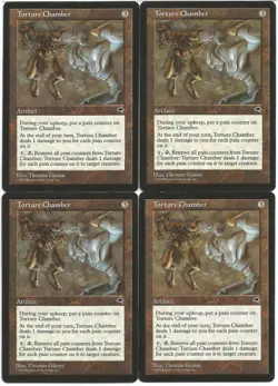MTG Torture Chamber x4 Tempest Rare Played - Image 1