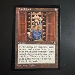Magic The Gathering Scroll Rack Tempest 1997 Lightly Played LP MTG - Image 1