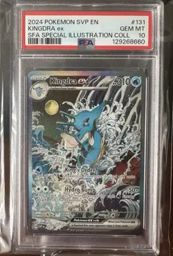 2024 Kingdra EX Full Art Holo PSA 10 Mint SVP 131 Special Illustration Pokemon - Image 3