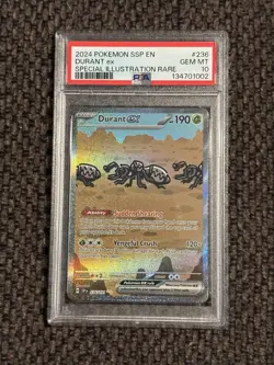 2024 POKEMON SSP EN-SURGING SPARKS SPECIAL ILLUSTRATION RARE DURANT EX PSA 10 - Image 1