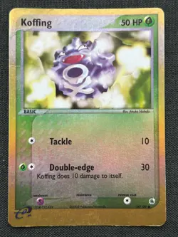 🍃 2003 Pokemon Ruby & Sapphire #54 Koffing Reverse Holo E-Reader 🍃 - Image 3