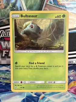 BULBASAUR 1/18 - Holo Common - Detective Pikachu - Pokemon Card - LP - Image 1