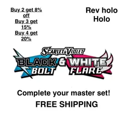 Pokemon BLACK BOLT Singles PICK YOUR CARD complete set reverse holo Free Ship - Image 2