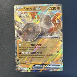 Regirock EX Double Rare Holo Pokemon TCG SV Destined Rivals 101/182 NM - Image 1