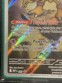 Alakazam Pokemon Mega Evolutions Black Star Promo 009 SEALED - Image 5