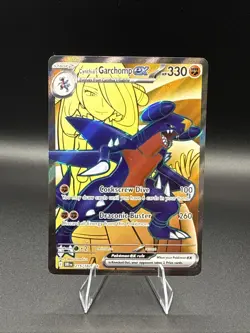 Pokemon TCG Cynthia's Garchomp EX 215/182 Destined Rivals Ultra Rare - Image 1