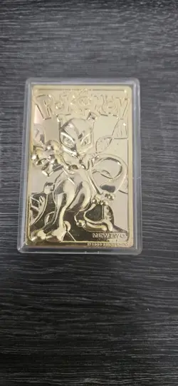 Mewtwo Pokemon 23K Gold Plated Trading Card Burger King 1999 - Image 1