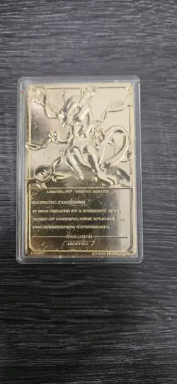 Mewtwo Pokemon 23K Gold Plated Trading Card Burger King 1999 - Image 2