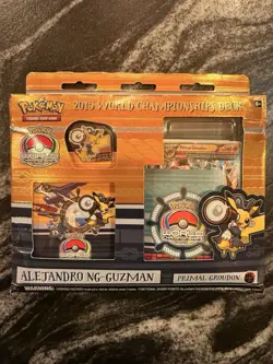 Pokemon 2015 World Championship deck ALETANDRO NG-GUZMAN PRIMAL GROUDON - Image 1