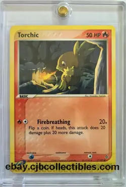 Pokemon TORCHIC 77/97 EX Dragon - Played ?? - Image 1