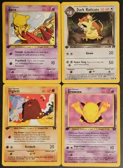 2000 Team Rocket 1st Edition Pokemon Cards - Lot of 10 - LP - Image 2