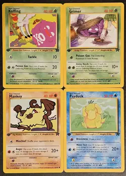 2000 Team Rocket 1st Edition Pokemon Cards - Lot of 10 - LP - Image 4