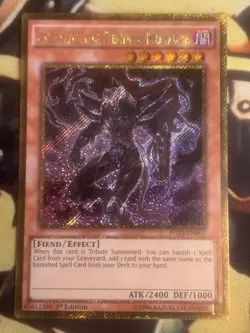 Yugioh: Angmarl the Fiendish Monarch - PGL3-EN001 - Gold Secret Rare - 1st Ed NM - Image 1