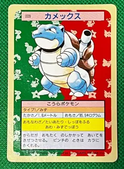 Blastoise Top Sun Green Vintage Japanese Pokemon Promo Card - Image 1