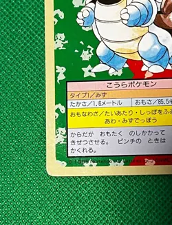 Blastoise Top Sun Green Vintage Japanese Pokemon Promo Card - Image 4