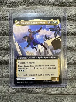 The Amazing SpiderMan Peter Parker NYCC 2025 EXCL Magic The Gathering Promo Card - Image 1