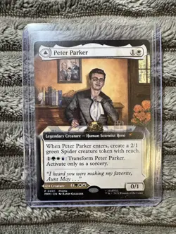 The Amazing SpiderMan Peter Parker NYCC 2025 EXCL Magic The Gathering Promo Card - Image 2
