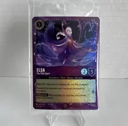 SEALED* Elsa The Fifth Spirit 6/P3 [Glitter Foil] Promo Card Disney Lorcana NM/M - Image 1