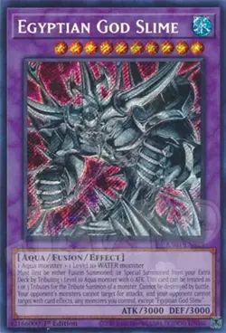 Yugioh - Egyptian God Slime - 1st Edition Secret Rare NM - Free Holo Card - Image 1