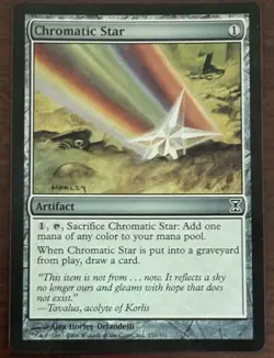 Chromatic Star FOIL Time Spiral LP Artifact Common Magic MTG Card - Image 1