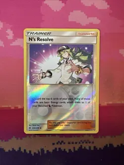 Pokemon Card N's Resolve Cosmic Eclipse Reverse Holo 200/236 Near Mint - Image 1