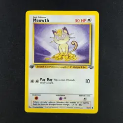 Meowth 56/64 1st Edition - Jungle Set - Pokemon Card - Image 1