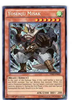 Yu-Gi-Oh TCG Yosenju Misak THSF-EN002 1st Edition Secret Rare Card NM - Image 1