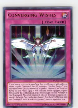 Yu-Gi-Oh TCG Converging Wishes DUSA-EN037 1st Edition Ultra Rare Card NM - Image 1