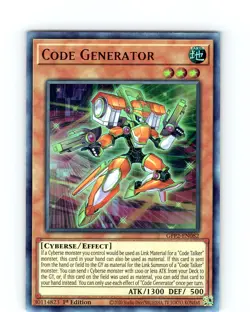 Yu-Gi-Oh TCG Code Generator GFP2-EN082 1st Edition Ultra Rare Card NM - Image 1