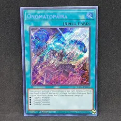 Onomatopaira RA04-EN089 1st Edition Secret Rare NM Near Mint Yu-Gi-Oh! Card - Image 1