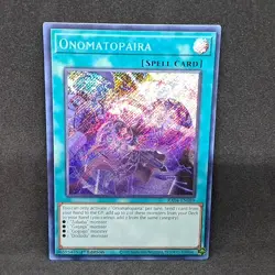 Onomatopaira RA04-EN089 1st Edition Secret Rare NM Near Mint Yu-Gi-Oh! Card - Image 3