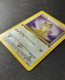 Meowth 56/64 Jungle 1st Edition Pokemon Card Near Mint - Image 3