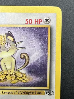 1st Edition Jungle Meowth 56/64 Pokemon Card WOTC Vintage MP - Image 4