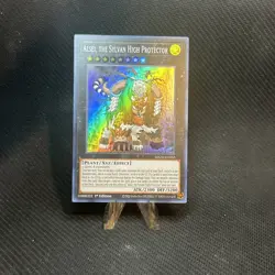 YUGIOH HOLO CARD AISEL THE SYLVAN HIGH PROTECTOR MAZE-EN052 1ST EDITION - Image 1