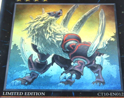 Diamond Dire Wolf YuGiOh CT10-EN012 Super Rare Limited Edition TCG Holo Card - Image 2