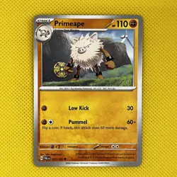 Primeape 107/193 Stage 1 Paldea Evolved 2023 Pokemon Card NM - Image 1