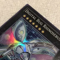 Yugioh Digital Bug Rhinosebus Super Rare Holo Card SHVI-EN056 TCG Konami NM - Image 4