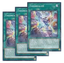 Yugioh - Theorealize x 3 - 1st Edition NM - Plus Free Holo Card - Image 1